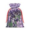 UUIKLPOL Lavender Flower Print Stylish Christmas Gift Bag,Reusable Holiday Gift Bags,For Jewelry And Party Favors view 2