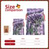 UUIKLPOL Lavender Flower Print Stylish Christmas Gift Bag,Reusable Holiday Gift Bags,For Jewelry And Party Favors view 4