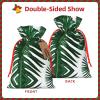 UUIKLPOL Green Palm Leafs Print Stylish Christmas Gift Bag,Reusable Holiday Gift Bags,For Jewelry And Party Favors view 3