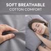 Emberix Grounding Sheets King Size 12% Pure Silver Fiber & 88% Organic Cotton Earthing Fitted Sheet for Better Sleep, Soft Breathable Conductive Grounding Bed Sheet with Grounding Cord - Grey view 3