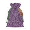 HJKTVDRQ Purple Print Adorable Christmas Gift Bag,Drawstring Pouches For Small Gifts,Reusable Small Cloth Bags view 1