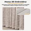 Aeovot Short Sheer Cabinet Curtains for Shelves, Under Sink Curtain Skirt for Closet, Privacy Hanging Closet Doorway Curtain Dust-Proof for Kitchen/Office/Desk/Cafe/Classroom/Pantry(E,47.2x31.5 in) view 3