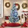 Artificial Christmas Tree Green Fiberglass Holiday Decorations view 2