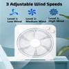 Indoor Comfort Personal AC Electric Fan, 3 Speeds, 60-minute Timer, Air Circulator Fan, Portable Handle, Manual Control view 2