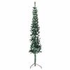 Artificial Half Christmas Tree Green PVC 70.9 in Holiday Decorations view 1