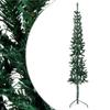 Artificial Half Christmas Tree Green PVC 70.9 in Holiday Decorations view 2