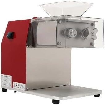 1100W Commercial Meat Cutter Machine, 3.5mm Stainless Steel Blade, Vertical Meat Cutting Machine with Large Inlet, for Beef Chicken Lamb, Electric Food Slicer for Home Kitchen & Restaurant