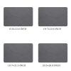 1 Pcs Coffee Dish Drying Mat, Heat Resistant Drainer Mats with Non-slip Rubber Backed for Kitchen Counter, Easy to Clean Dish Rack Pad (15.823.6 - Dark Gray) view 4