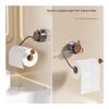 Paper Towel Holder, No Punch Suction Cup Paper Towel Holder, Wall Mounted Bathroom Toilet Organizer(Gray) view 3