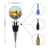 Vacuum Wine Stoppers Stainless Steel Cute Cute Yellow Rubber Ducky Wine Bottle Stopper with Silicone Seal Reusable Wines Saver Pump Stoppers, Beverage Bottle Stopper, For Party Home Bar Wedding view 2