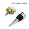 Vacuum Wine Stoppers Stainless Steel Cute Cute Yellow Rubber Ducky Wine Bottle Stopper with Silicone Seal Reusable Wines Saver Pump Stoppers, Beverage Bottle Stopper, For Party Home Bar Wedding view 4