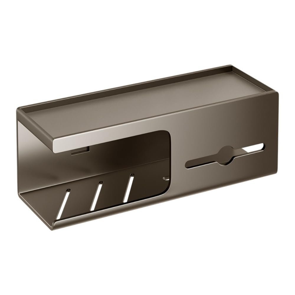 Paper Towel Holder, Wall Mounted Bathroom Paper Towel Holder - No Drill Toilet Paper Storage Shelf