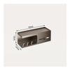 Paper Towel Holder, Wall Mounted Bathroom Paper Towel Holder - No Drill Toilet Paper Storage Shelf view 2