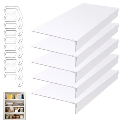5PCS Wire Rack Cover, PVC Wire Shelf Covers White, for Pantry Shelves, 39 x 20 x 2.5 in