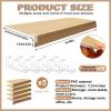 5PCS Wire Rack Cover, PVC Wire Shelf Covers White, for Pantry Shelves, 39 x 20 x 2.5 in view 3