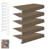 5 Pcs Wire Shelf Cover, Wire Rack Covers for Pantry, Removable Technological Wood Color, for Closet, Kitchen, Pantry, Bathroom Shelving, 37 x 20 x 3 in view 1