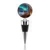 Vacuum Wine Stoppers Stainless Steel Cute Blue Cat Watching Birds Wine Bottle Stopper with Silicone Seal Reusable Wines Saver Pump Stoppers, Beverage Bottle Stopper, For Party Home Bar Wedding view 1