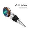 Vacuum Wine Stoppers Stainless Steel Cute Blue Cat Watching Birds Wine Bottle Stopper with Silicone Seal Reusable Wines Saver Pump Stoppers, Beverage Bottle Stopper, For Party Home Bar Wedding view 3