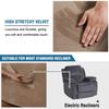 H.VERSAILTEX Velvet Recliner Chair Covers 1-Piece for Reclining Chair, Recliner Cover Feature Thick Luxury and Soft Fabric with Elastic Bottom, Anti-Slip Foams Attached (Camel,X-Large) view 3