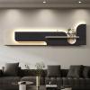 3D Sandstone Wall Art with LED Lights, Realistic Plant Decor for Home, Living Room, Bedroom, Bathroom, Classroom, Gym view 1