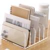 apcans Desktop File Organizers Acrylic Magazine Rack File Sorter Document Holders Book Storage Shelf for School Office Use view 4