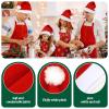 Luenghaoyun Whololovein 120 Pack 12x16 inches Red Non-woven Christmas Santa Hats Bulk for Adult Xmas Party Supplies view 3