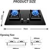 Portable Gas Stove 2 Burners 5.2KW, 180 Minutes Timer(LPG) view 2
