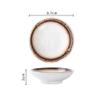 GLigeT Soy Sauce Dishes Ceramic Dessert Plates - Porcelain Appetizer Tea Party Small Serving for Cake Pie Seasoning Dishes view 2
