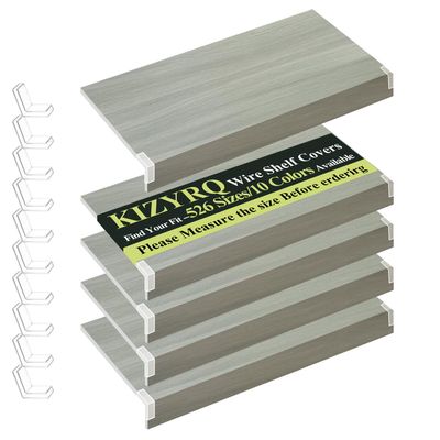 5 Pack Wire Shelf Covers,39x16x2in Wire Rack Covers for Pantry Durable PVC Shelf Liners-0.31 inch Thick, Moisture-Resistant Shelves Cover for Store Pantry Kitchen Removable Closet, #025