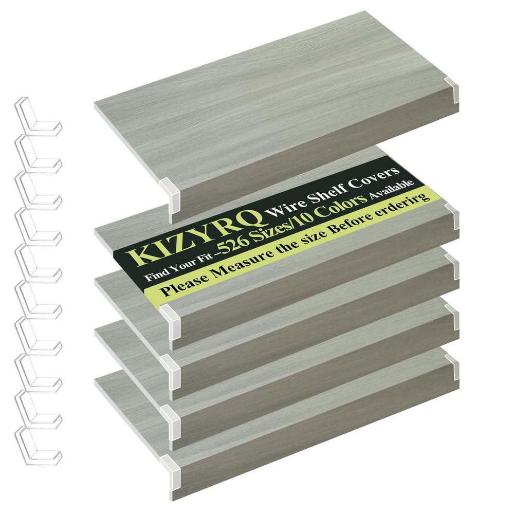 5 Pack Wire Shelf Covers,39x16x2in Wire Rack Covers for Pantry Durable PVC Shelf Liners-0.31 inch Thick, Moisture-Resistant Shelves Cover for Store Pantry Kitchen Removable Closet, #025