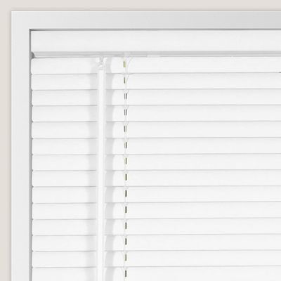 Blackout Aluminum Blinds for Indoor Windows 1 inch Mini Blinds Vinyl Cordless Window Shades for Home.White,97.5" W x 104" H