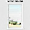 Blackout Aluminum Blinds for Indoor Windows 1 inch Mini Blinds Vinyl Cordless Window Shades for Home.White,97.5" W x 104" H view 4
