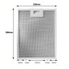 1X Kitchen Cooker Hood Filters Silver Cooker Hood Filters Metal Mesh Extractor Vent Filter Oil Filter Range Hood Accessories view 2