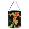 Halloween Tote Candy Bags, Gecko And Tropical Leaves Suitable for Party Supplies, Reusable Snack Gift Bags view 1