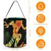Halloween Tote Candy Bags, Gecko And Tropical Leaves Suitable for Party Supplies, Reusable Snack Gift Bags view 2