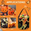 Halloween Tote Candy Bags, Gecko And Tropical Leaves Suitable for Party Supplies, Reusable Snack Gift Bags view 3