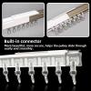1-6m Aluminum Straight Curtain Tracks, Sliding Curtain Rail With Roller, for Living Room, Bathroom, Window, Hospital, BedroomDefault top Install(Silver,2m/6.56FT(2 * 1m)) view 3