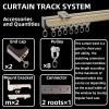 1-6m Aluminum Straight Curtain Tracks, Sliding Curtain Rail With Roller, for Living Room, Bathroom, Window, Hospital, BedroomDefault top Install(Silver,2m/6.56FT(2 * 1m)) view 4