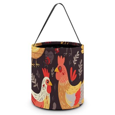 Halloween Tote Candy Bags, Cute Rooster Chickens Suitable for Party Supplies, Reusable Snack Gift Bags