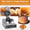 11.5cm Burger Maker Press, 1200W Ice Cream Burger Mold, Non Stick Burger Machine, Commercial Electric Hamburger Waffle Maker view 2