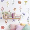QUCHENG Boho Daisy Wall Decal Stickers Flower Kids Toddler Bedroom Removable Stickers Decor Nursery Livingroom Vinyl Waterproof Wall Decoration 6 Sheets view 1