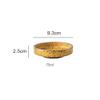 GLigeT Soy Sauce Dishes Retro Ceramic Round Sauce Dish Hot Pot Seasoning Dipping Plate Bowl Small Flavor Plates Seasoning Dishes(Brown) view 2