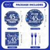 Greencian 96Pcs 45th Anniversary Decorations for Men Women, Serves 24 view 2