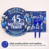 Greencian 96Pcs 45th Anniversary Decorations for Men Women, Serves 24 view 3