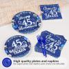 Greencian 96Pcs 45th Anniversary Decorations for Men Women, Serves 24 view 4