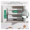 3-Tier Pull-Down Shelf, Lifting Basket, Pull-out Cabinet Organizer, Height Adjustable Hanging Mounted Spice Rack For Kitchen Storage Room Balcony Upper Cabinets((LxWxH)57.2x25x45.2cm) view 4