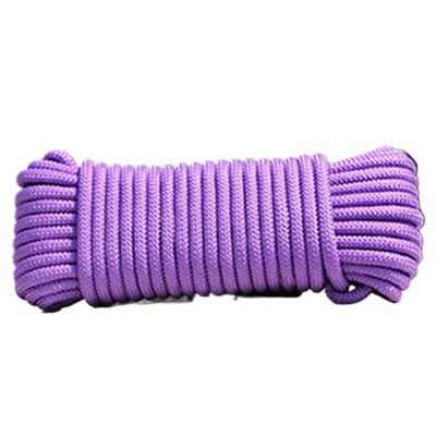 10M 2/3/4/6mm Colorful Nylon Rope Non-Slip Long-Lasting Outdoor Clothesline Climbing Boat Yacht Survival Parachute Cord Drying Line(Color4,D6mm)