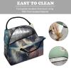 HEBVNJF Insulated Lunch Bag for Women Men Portable Reusable Lunch Box Funny Raccoon Basketball Leakproof Cooler Tote Bags for Work Travel Picnic view 2