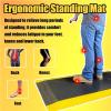 Anti Fatigue Mats Industrial, Standing Mat Anti Fatigue for Work with Yellow Border, Commercial Floor Matting Polyurethane Kitchen, Support & Relief Leg Feet Knees(T 3cm(1 1/5"),40x90/100x230cm) view 4