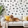 Dog Paw Wall Decals, 6 Sheets 168 Pcs view 1